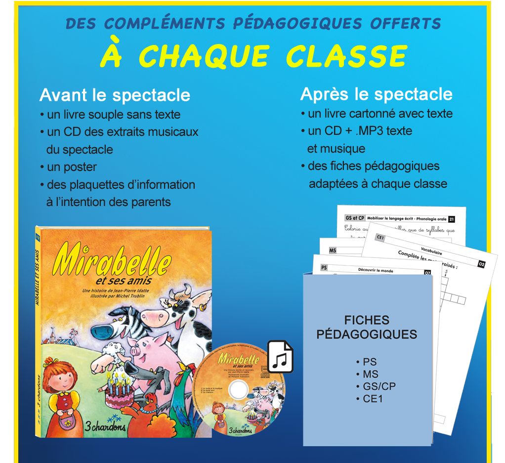 des complements pedagogiques offerts à chaque classe